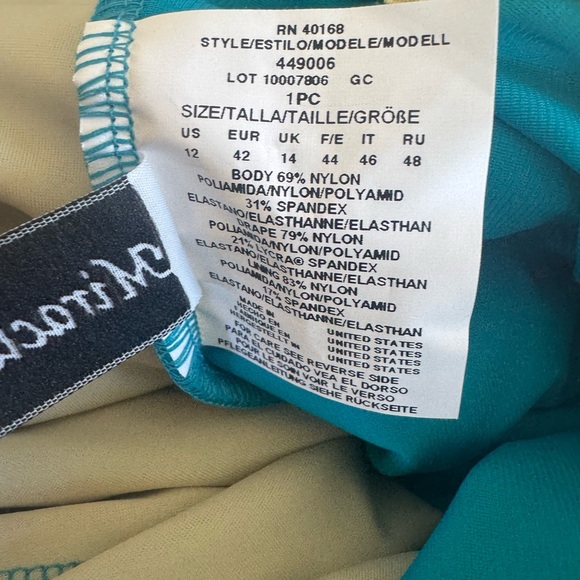 MIRACLESUIT BLACK ASBURY HIGH NECK UNDERWIRE ONE PIECE SWIMSUIT Size 12 - Picture 6 of 6